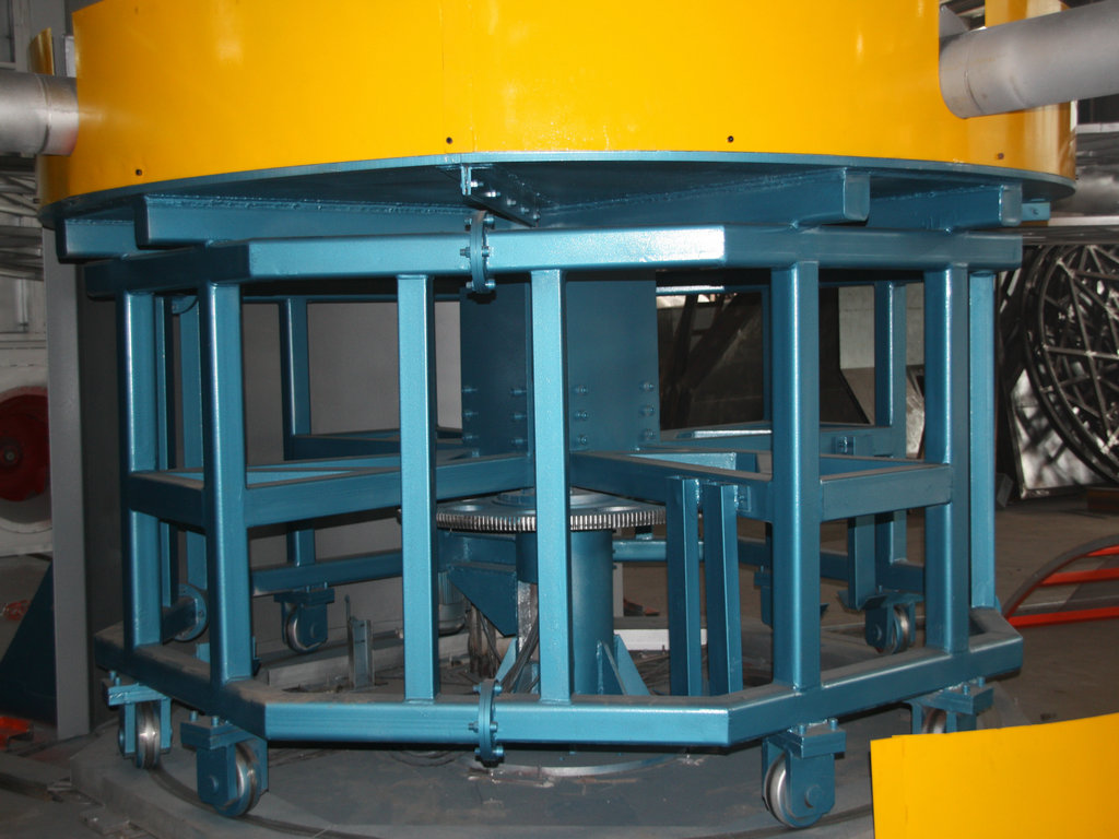 Horno de máquina de moldeo rotacional de carrusel duradero fijo