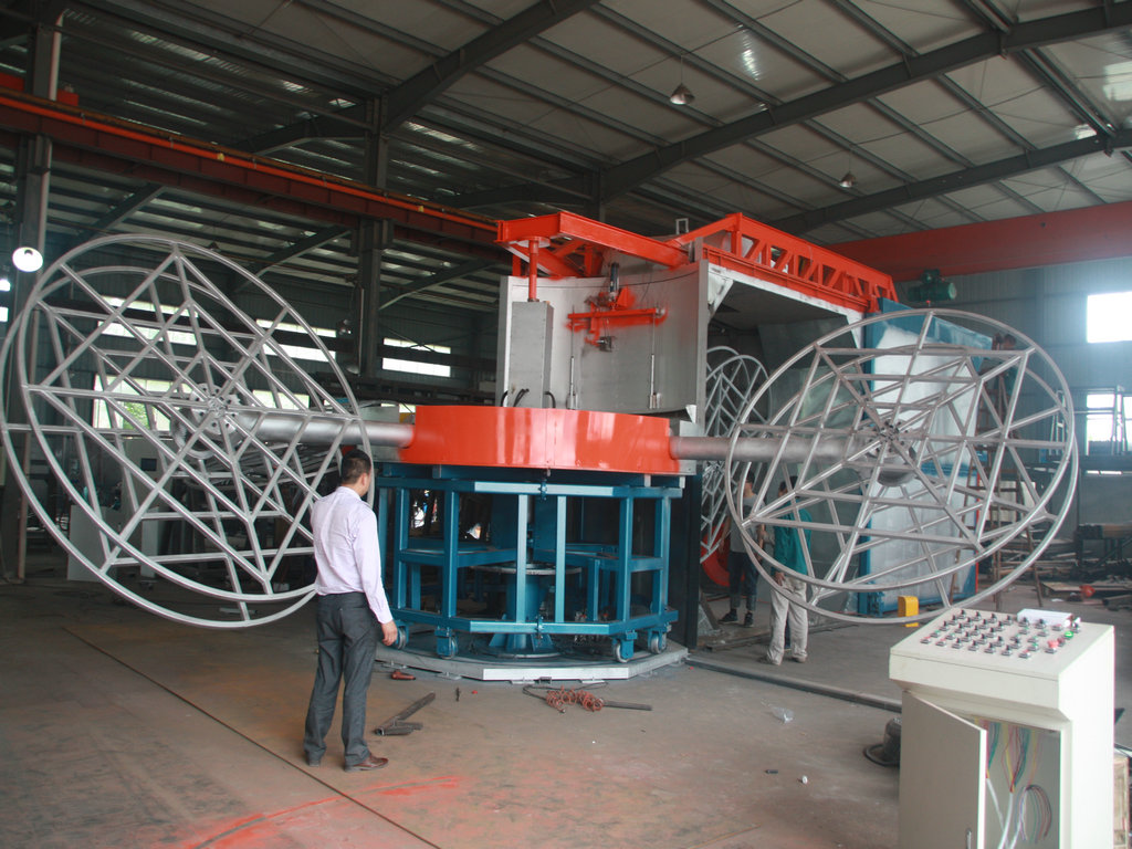 Máquina de rotomoldeo de carrusel deslizante en China